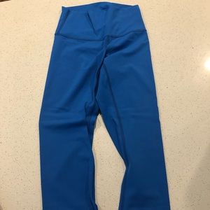 Blue leggings above ankle lulu